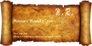 Masan Ramóna névjegykártya